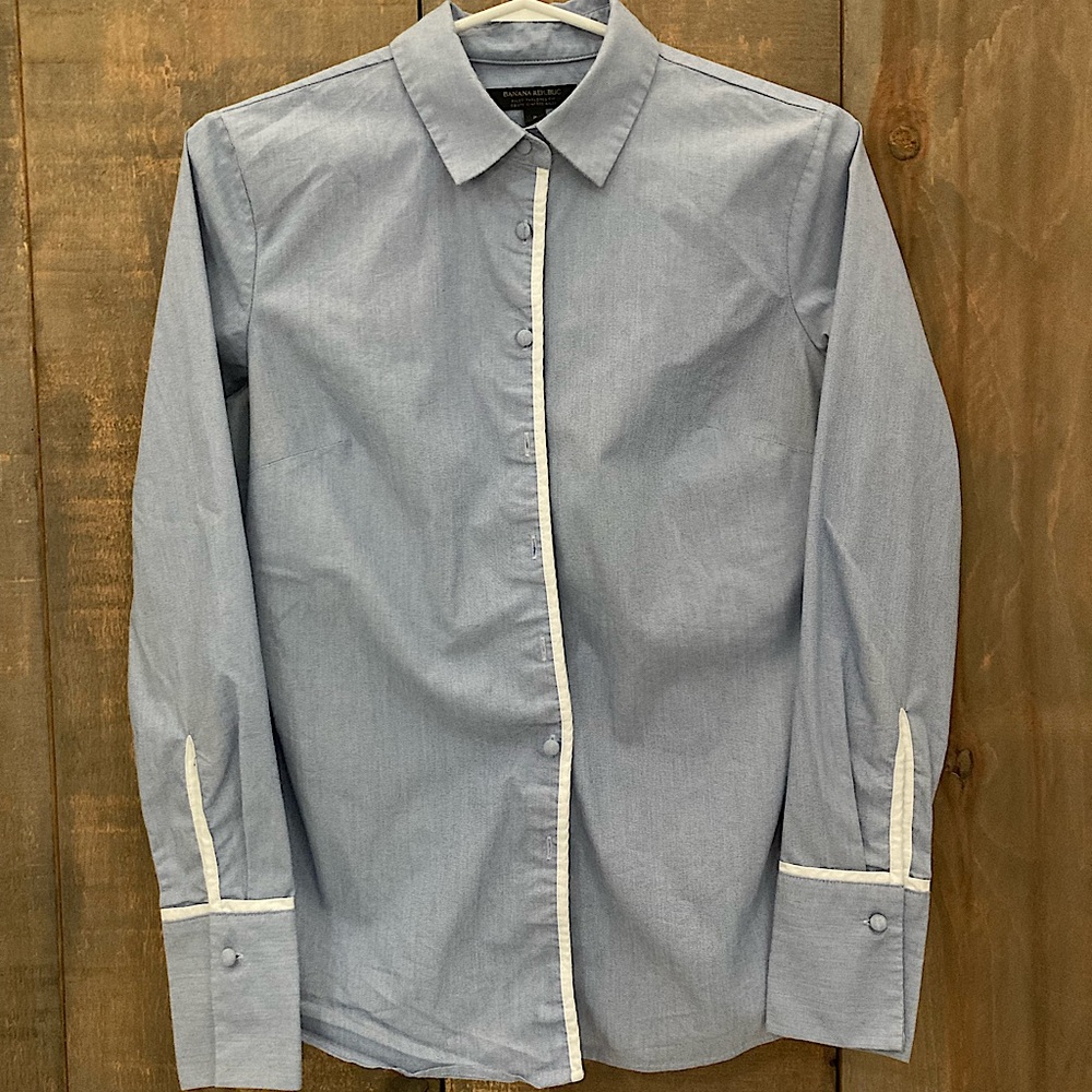 Banana Republic banker shirt.